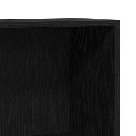 Boekenkast Zwart 60 x 24 x 76 cm Bewerkt hout 8