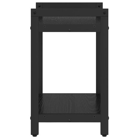 Boekenkast Zwart eiken 40 x 30 x 48.5 cm Bewerkt hout 6