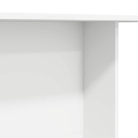 Eettafel Wit 110 x 60 x 75 cm Bewerkt hout 8