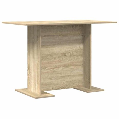 Eettafel Sonoma eiken 110 x 60 x 75 cm Bewerkt hout 2