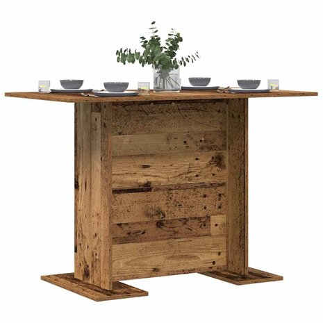 Eettafel Oud hout 110 x 60 x 75 cm Bewerkt hout 3