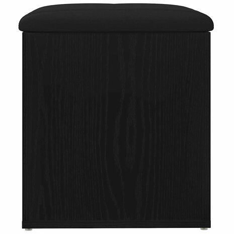 Opslagbank met kussen Zwart eiken 42 x 42 x 45 cm Bewerkt hout 6