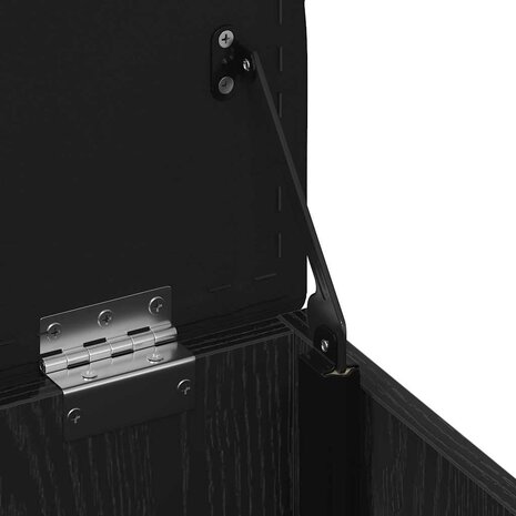 Opslagbank met kussen Zwart eiken 42 x 42 x 45 cm Bewerkt hout 9