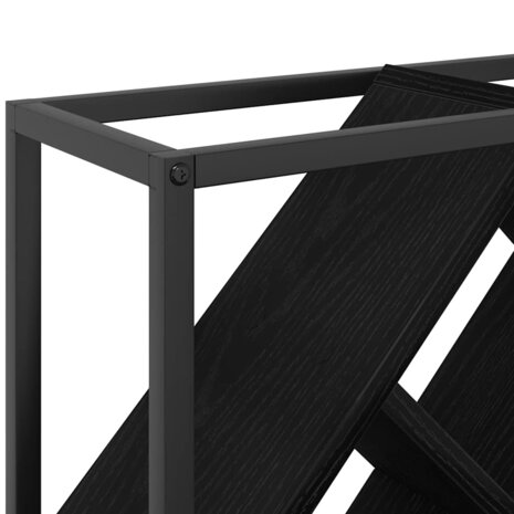 Wijnrek Zwart eiken 51 x 18 x 52.5 cm Bewerkt hout 8
