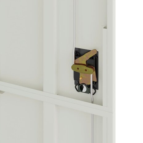 Archiefkast 90x40x200 cm staal lichtgrijs 8