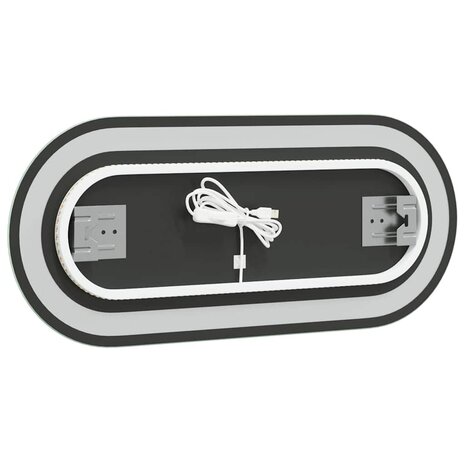 Badkamerspiegel LED ovaal 70x30 cm 8