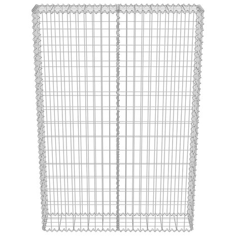 Schanskorfmuur met deksels 100x20x150 cm gegalvaniseerd staal 5