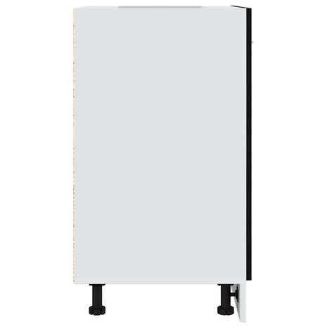 Onderkast zwart eik 60x46x81,5 cm bewerkt hout 7