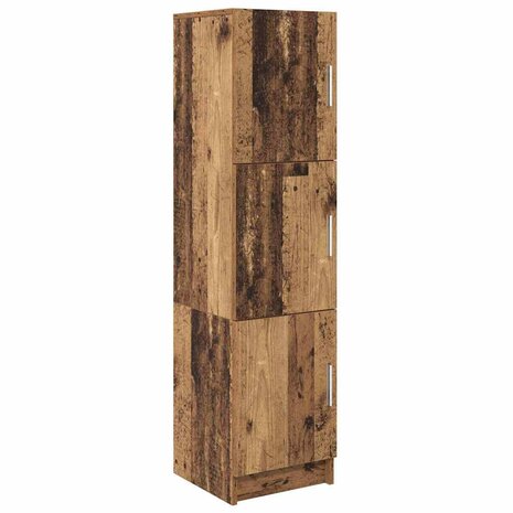 Hoge Kast Oud hout 31.5 x 32 x 124 cm Bewerkt hout 2