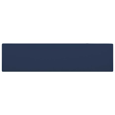 Wastafel met overloop keramiek donkerblauw 4