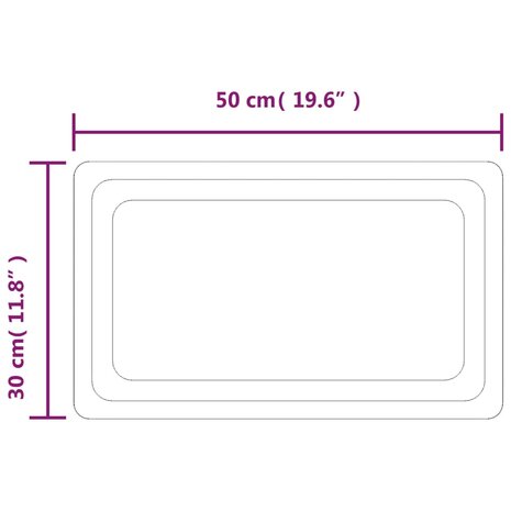 Badkamerspiegel LED 30x50 cm 5