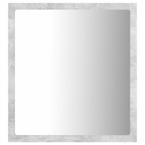 Badkamerspiegel LED 40x8,5x37 cm acryl betongrijs 4