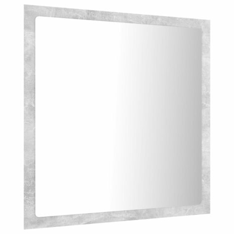 Badkamerspiegel LED 40x8,5x37 cm acryl betongrijs 8