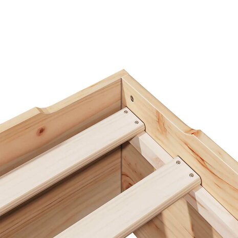 Bedframe zonder matras stapelbaar 75x190 cm massief hout 9