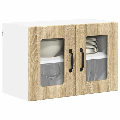 Keukenkast aan de muur met plank Sonoma Eiken 60 x 31 x 40 cm 3