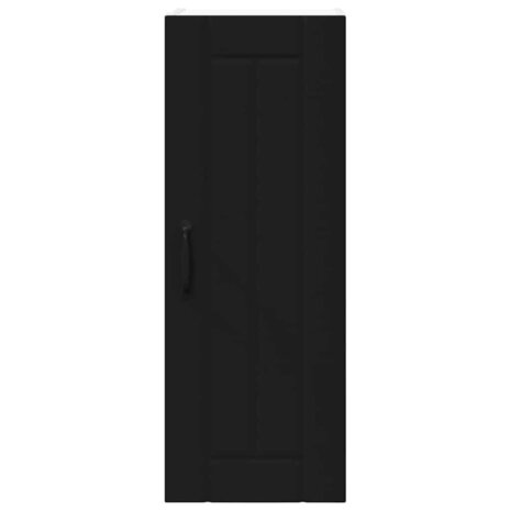 Keukenkast aan de muur Zwart 30 x 31 x 80 cm Bewerkt hout 6