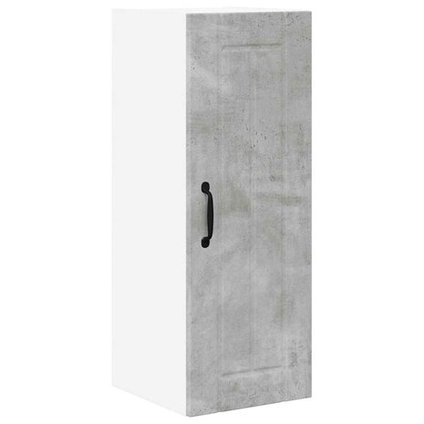 Keukenkast aan de muur Beton Grijs 30 x 31 x 80 cm Bewerkt hout 2