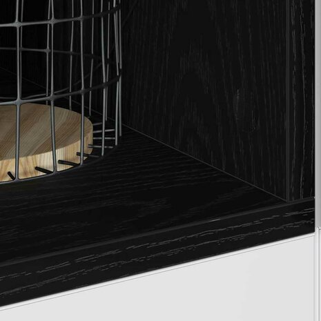 Keukenonderkast met plank Riga Zwart eiken 20 x 44,5 x 81,5 cm 4