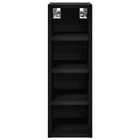Hangkast Riga Zwart eiken 20 x 29,5 x 60 cm Bewerkt hout 5