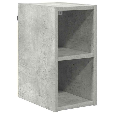Hangkast Riga Beton Grijs 20 x 29,5 x 40 cm Bewerkt hout 2