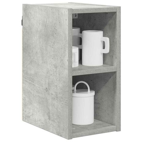 Hangkast Riga Beton Grijs 20 x 29,5 x 40 cm Bewerkt hout 3