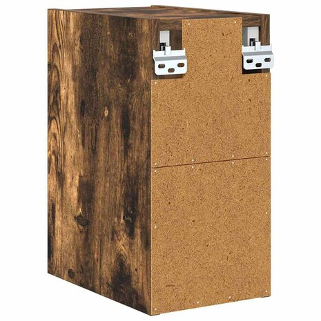 Hangkast Riga Gerookt eiken 20 x 29,5 x 40 cm Bewerkt hout 7