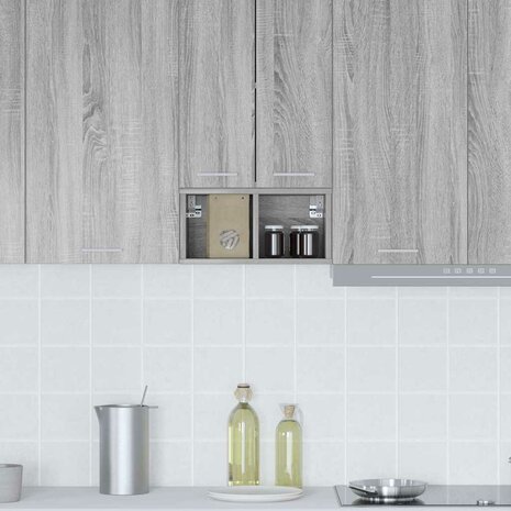 Hangkast Riga Grijs Sonoma 20 x 29,5 x 40 cm Bewerkt hout 4