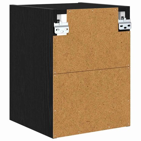 Hangkast Riga Zwart Eiken 30 x 29,5 x 40 cm Bewerkt hout 7