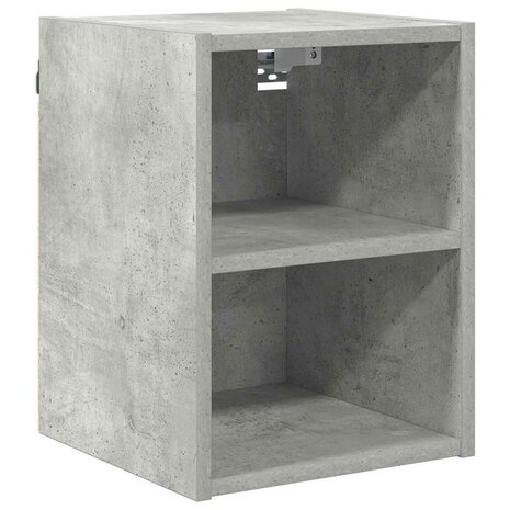 Hangkast Riga Beton Grijs 30 x 29,5 x 40 cm Bewerkt hout 2