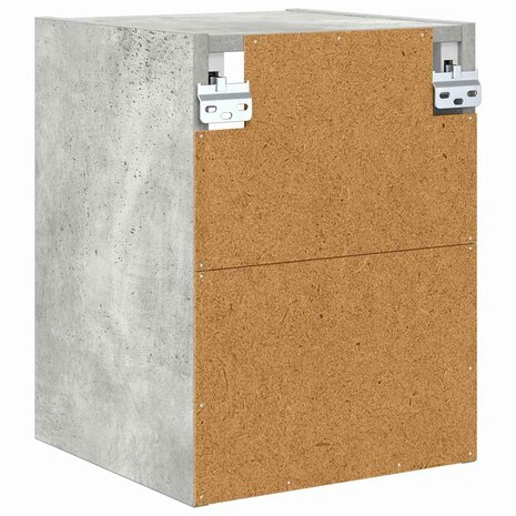 Hangkast Riga Beton Grijs 30 x 29,5 x 40 cm Bewerkt hout 7