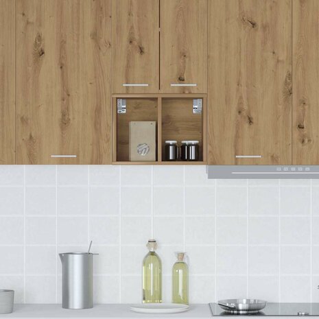 Hangkast Riga Artisan Eiken 30 x 29,5 x 40 cm Bewerkt hout 4