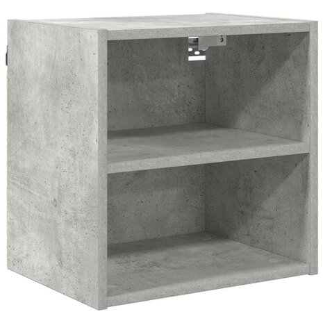Hangkast Riga Beton Grijs 40 x 29,5 x 40 cm Bewerkt hout 2