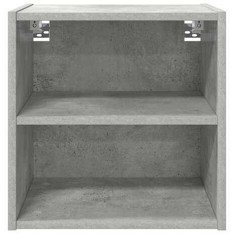Hangkast Riga Beton Grijs 40 x 29,5 x 40 cm Bewerkt hout 5