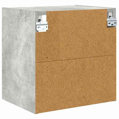 Hangkast Riga Beton Grijs 40 x 29,5 x 40 cm Bewerkt hout 7