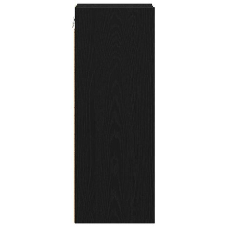 Hangkast Riga Zwart Eiken 20 x 29,5 x 80 cm Bewerkt hout 6