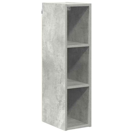 Hangkast Riga Beton Grijs 20 x 29,5 x 80 cm Bewerkt hout 2