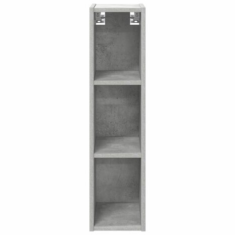 Hangkast Riga Beton Grijs 20 x 29,5 x 80 cm Bewerkt hout 5