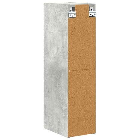 Hangkast Riga Beton Grijs 20 x 29,5 x 80 cm Bewerkt hout 7