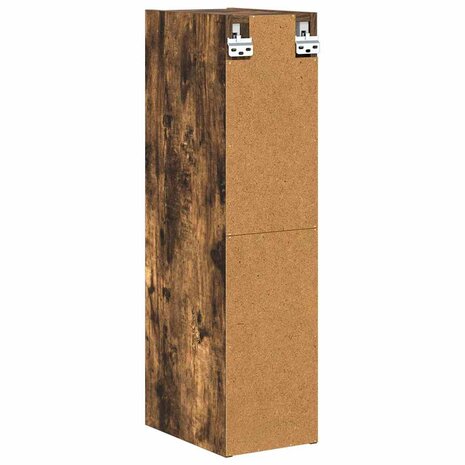 Hangkast Riga Gerookt eiken 20 x 29,5 x 80 cm Bewerkt hout 7