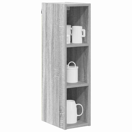 Hangkast Riga Grijs Sonoma 20 x 29,5 x 80 cm Bewerkt hout 3