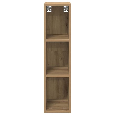Hangkast Riga Artisan Eiken 20 x 29,5 x 80 cm Bewerkt hout 5
