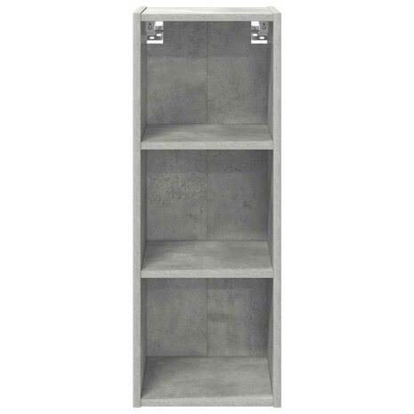 Hangkast Riga Beton Grijs 30 x 29,5 x 80 cm Bewerkt hout 5