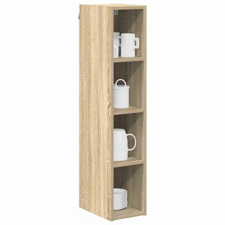 Hangkast Riga Sonoma Eiken 20 x 29,5 x 100 cm Bewerkt hout 3