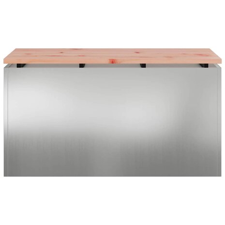 Tuinbank Zilver 80 x 40 x 43 cm Gegalvaniseerd staal 4