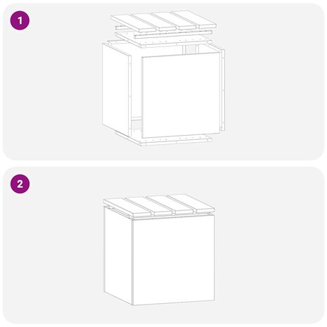 Tuinbank Zilver 40 x 40 x 43 cm Gegalvaniseerd staal 8