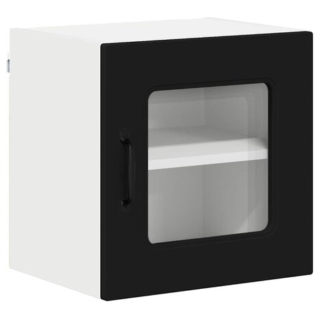 Keukenkast aan de muur Zwart 40 x 31 x 40 cm Bewerkt hout 2