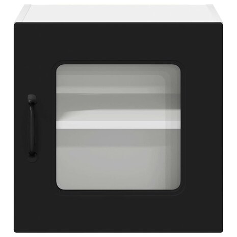 Keukenkast aan de muur Zwart 40 x 31 x 40 cm Bewerkt hout 6