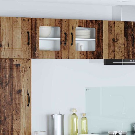 Keukenkast aan de muur Oud Hout 40 x 31 x 40 cm Bewerkt hout 1