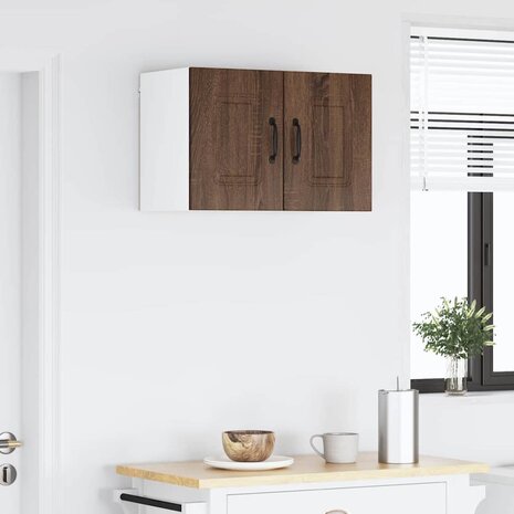 Keukenkast aan de muur Bruin Eiken 30 x 31 x 40 cm Bewerkt hout 4