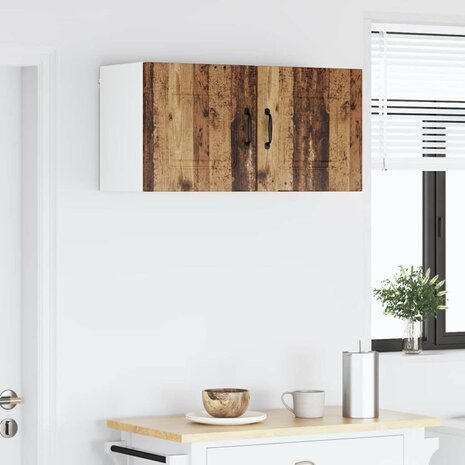Keukenkast aan de muur Oud Hout 40 x 31 x 40 cm Bewerkt hout 4